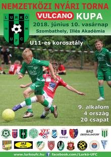 Az U11-es Vulcano Kupn is a 7. hely jutott a Lurk UFC-Ills Akadmia zld csapatnak a msik csapatunk a 18. helyen vgzett.